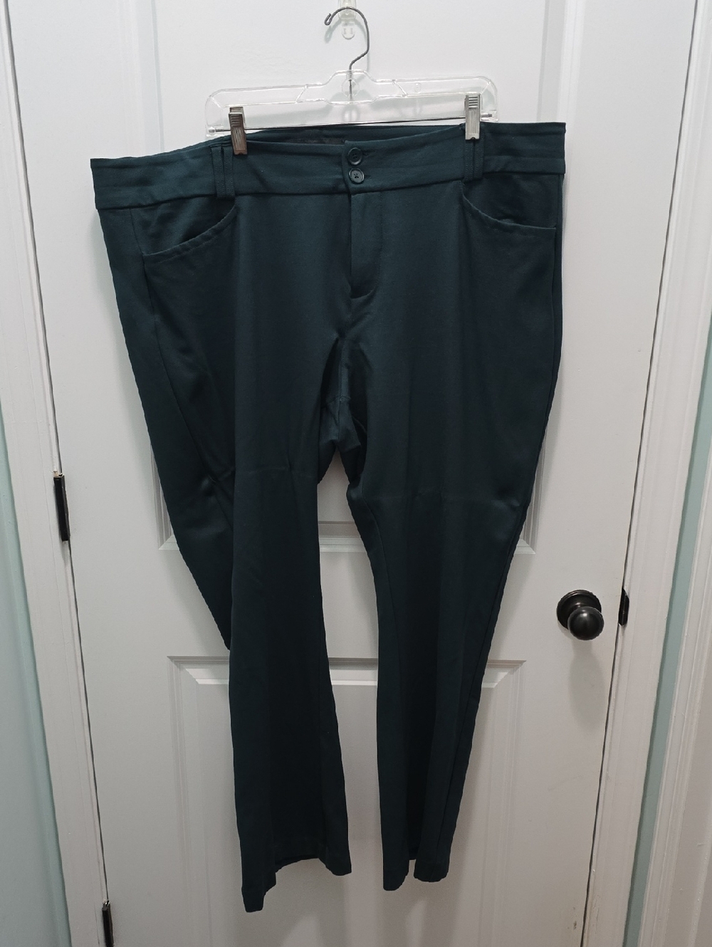 Torrid Dark Green Studio Boot Cut Stretch Pants Size 24R